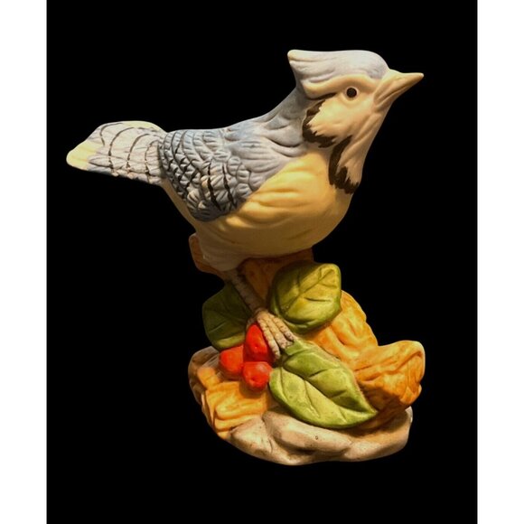 The Whitehall Society Blue Jay Figurine Hand-Painted Ceramic 3.5" Tall Collectib - Picture 1 of 5